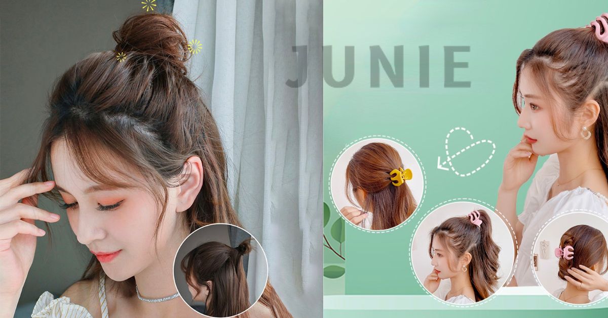 Cách Kẹp Tóc Càng Cua 3 Răng Cực Xinh Nhất Định Phải Thử