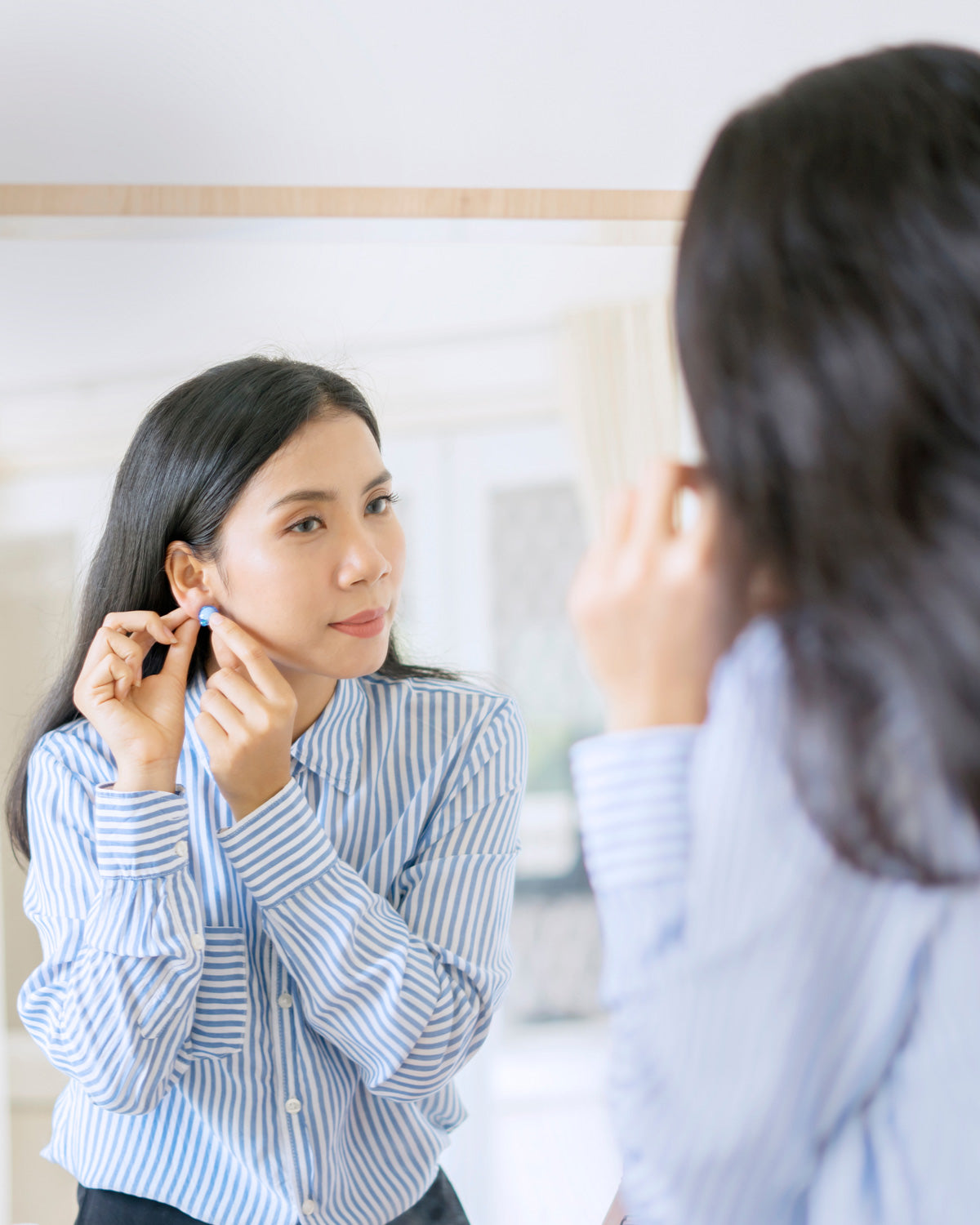 các kiểu đeo bông tai đẹp