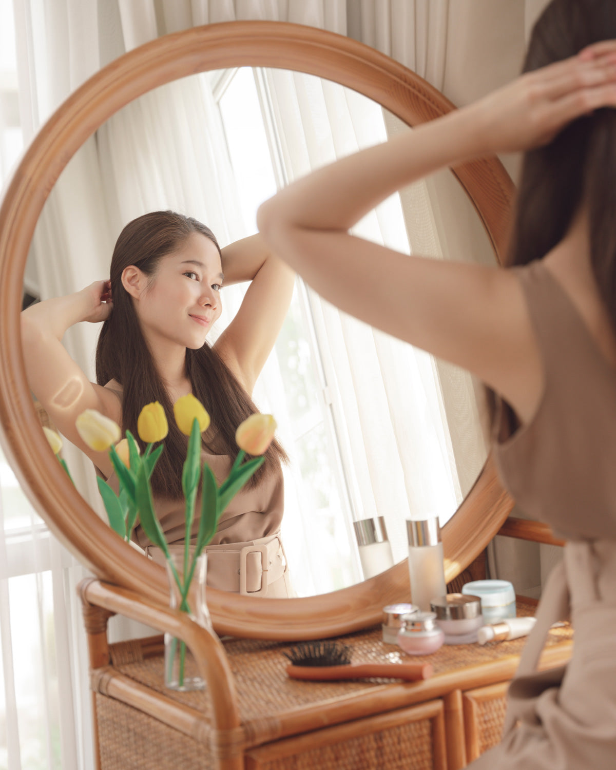 mặt to đeo bông tai gì