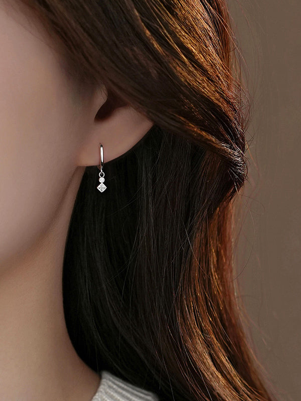 Bông tai Anise Bạc